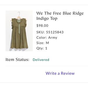 We The Free Blue Ridge Indigo Top